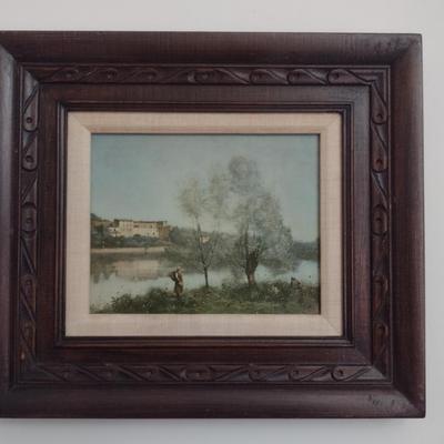 Framed Water Scene on Canvas- Possibly Original Oil- No Signature Identified- Approx 17" x 15"