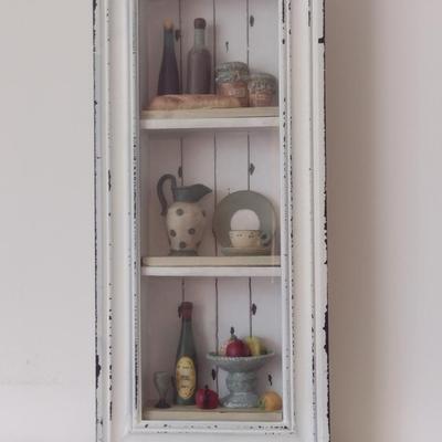 Kitchen Theme Wall Decor Shadow Box- Approx 7 3/4" x 17 1/4"