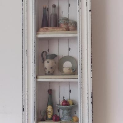 Kitchen Theme Wall Decor Shadow Box- Approx 7 3/4" x 17 1/4"