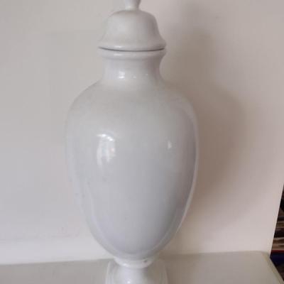 Glazed Ceramic Urn Vase- Approx 18 3/4" Tall
