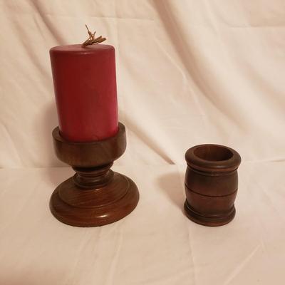 Turned Bowls w/Lids and More Wooden Decor (LR-KD)