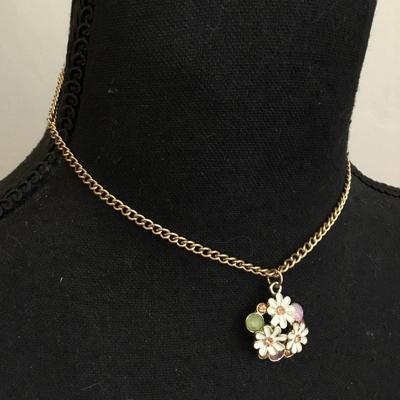 Super cute, charm, choker, necklace, gold toned