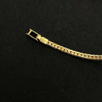 Very nice vintage gold tone Avon bracelet with rhinestone