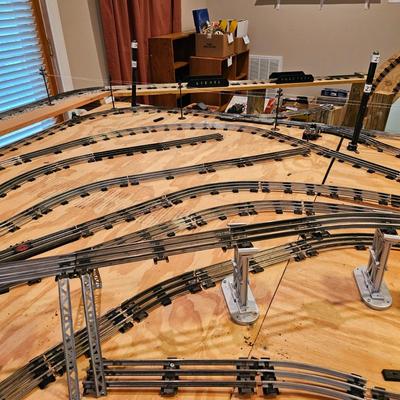 Large O Gauge Layout w/ Track, Switches, Benchwork & More (T1-T2 -JS)