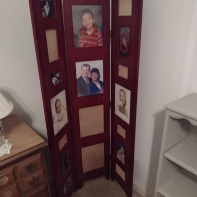 Floor Standing Three Panel Picture Collage Frame