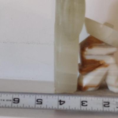 Carved Onyx Hispanic Theme Siesta Bookends