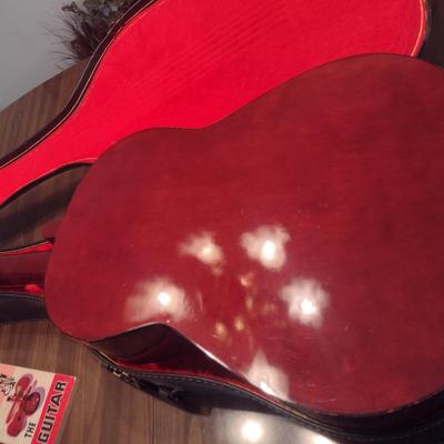 Global Musical Instrument Co. Acoustic Guitar with Case and Book