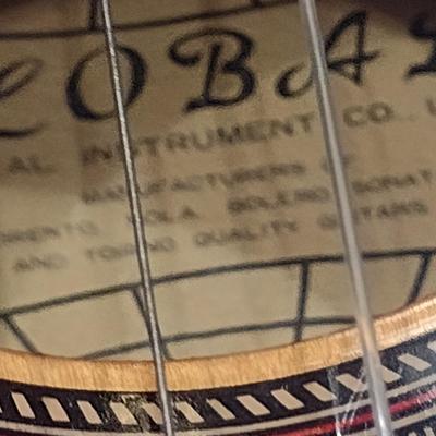 Global Musical Instrument Co. Acoustic Guitar with Case and Book