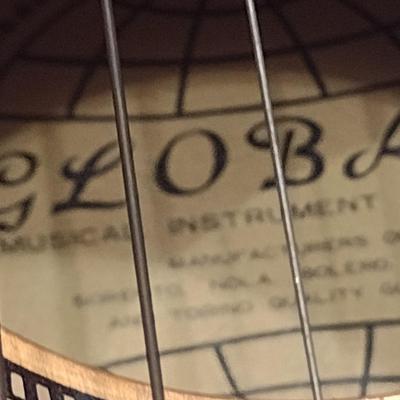 Global Musical Instrument Co. Acoustic Guitar with Case and Book