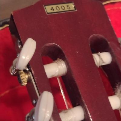 Global Musical Instrument Co. Acoustic Guitar with Case and Book