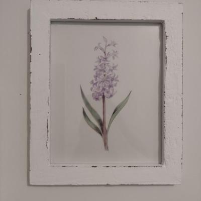 Pair of Botanical Prints- Framed Under Glass- Approx 10" x 12"
