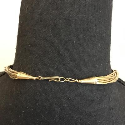 Vintage, goldtone, necklace, multi strand