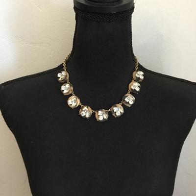 Beautiful, vintage, J crew, statement, necklace, gold toned
