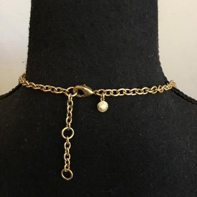 Beautiful, vintage, J crew, statement, necklace, gold toned
