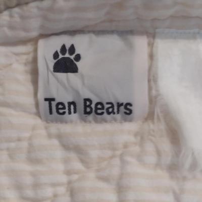 Ten Bears Bed Coverlet with Two Pillow Shams- Approx 96" Wide