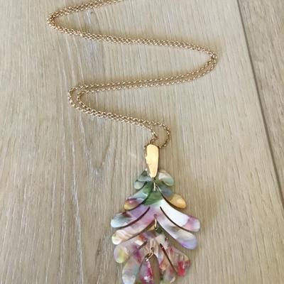 Cute, colorful acrylic, fashion necklace