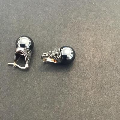 Very nice hematite fashion, statement earrings