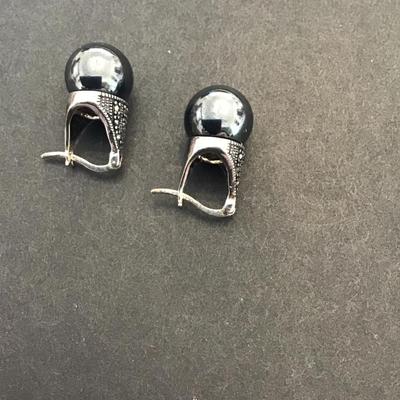 Very nice hematite fashion, statement earrings