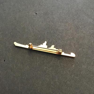 Gold tone, US destroyer, uniform pin