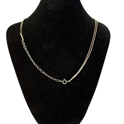 Sterling Silver Double Strand Turquoise Necklace