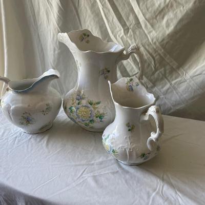 Sale Photo Thumbnail #274: Warwick China Pitchers (Set of 3)