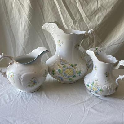 Sale Photo Thumbnail #271: Warwick China Pitchers (Set of 3)