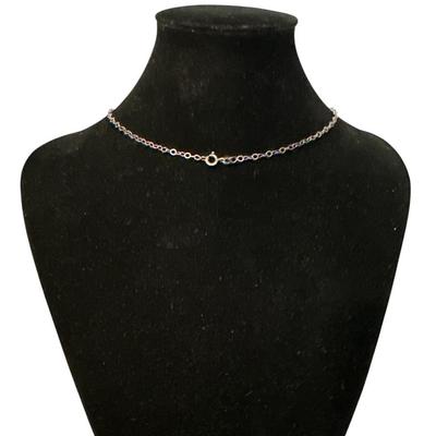 Sterling Silver Round Pendant Necklace