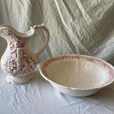 Sale Photo Thumbnail #283: Large Ceramic Washbasin Set (Set of 2)
