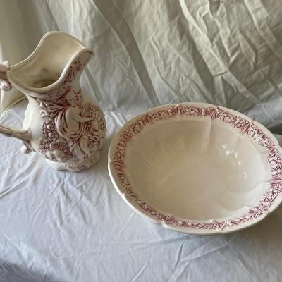 Sale Photo Thumbnail #286: Large Ceramic Washbasin Set (Set of 2)