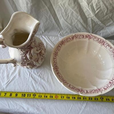 Sale Photo Thumbnail #287: Large Ceramic Washbasin Set (Set of 2)