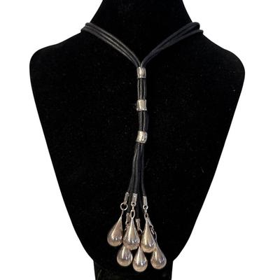 RLM Studio Sterling Teardrop Cord Necklace