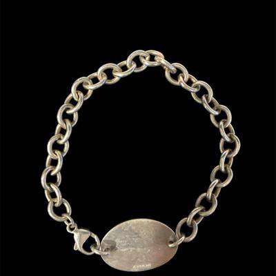 Sterling Silver Monogramed Bracelet