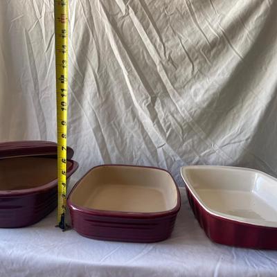 Sale Photo Thumbnail #308: Pampered Chef and Good Cook Baking Dishes (Set of 3 + 1 Lid)