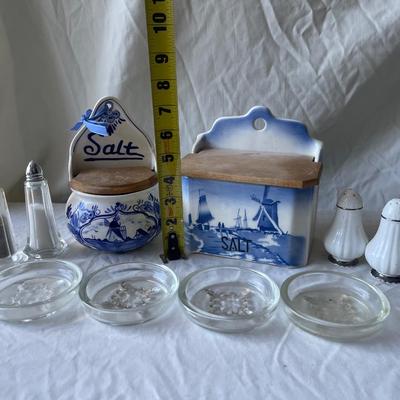 Sale Photo Thumbnail #358: Various Salt Containers, Shakers, and Coasters (Lot of 10)