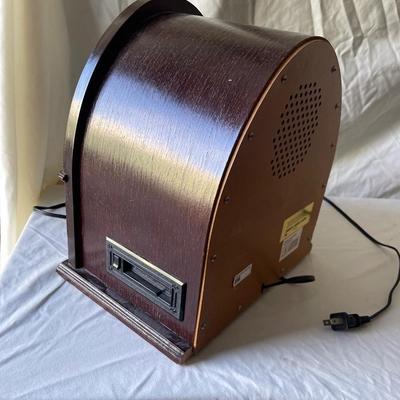 Sale Photo Thumbnail #424: Thomas Collectors Edition Reproduction 1932 Radio with Cassette Player. Probably made in the 90's or so, but in great condition and has a very vintage vibe.