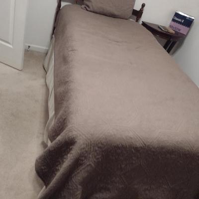 Twin Size Bed with Headboard- Approx 39" Wide, 76" Long