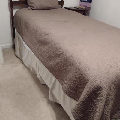 Twin Size Bed with Headboard- Approx 39" Wide, 76" Long