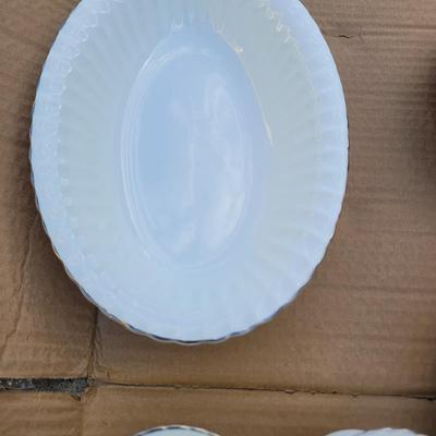 Sale Photo Thumbnail #445: Looks nev a r to be used, complete serving set including the extras. This is immaculate and not a chip out of anything, each piece sells for a fair amount on ebay andbive never had a complete set, without anything missing that had nary a chip.