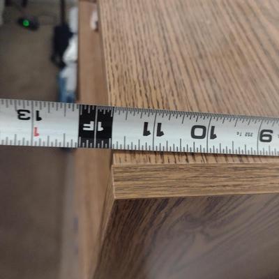 Wood Finish Bookcase- Approx 29 3/4" x 1 1 3/4" x 47 1/4" Tall (No Contents)