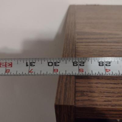 Wood Finish Bookcase- Approx 29 3/4" x 1 1 3/4" x 47 1/4" Tall (No Contents)