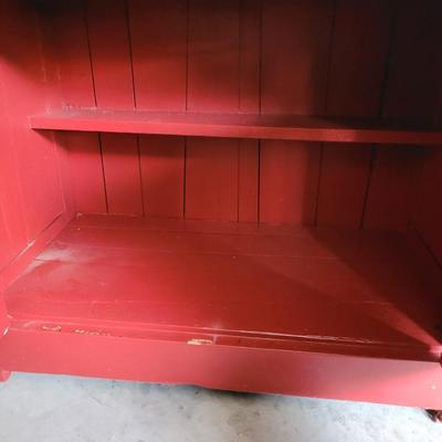 Sale Photo Thumbnail #467: In amazing shape, 28" wide15" deep, 29" tall with interior shelves, top has small scratches on it.
