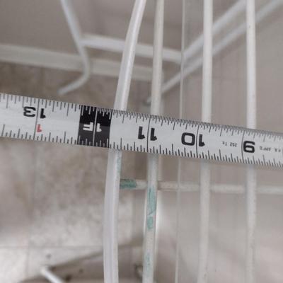 Metal Linen/Storage Shelf- Approx 24" x 11 3/4" x 68" Tall
