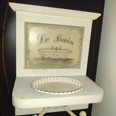 Wall Mounted Soap Holder with Towel Hook