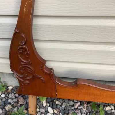 Sale Photo Thumbnail #30: Large wood mirror harp. Used to hold the mirror allows you to attach to a dresser.  Could be great wall art.