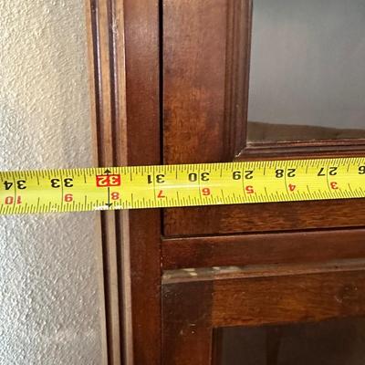 Vintage Barrister-Style Glass Front Bookcase