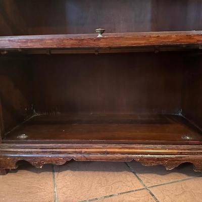 Vintage Barrister-Style Glass Front Bookcase