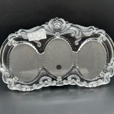 Mikasa “Princess” Triple Oval Glass Picture Frame