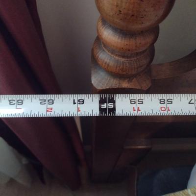 Queen Size Bed with Head and Foot Board- Approx 60" Wide, 76" Long