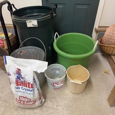 966 Rubbermaid Dumpster/Garbage Can and Buckets
