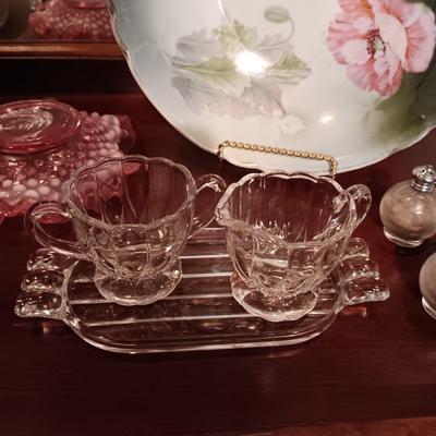 CUT GLASS AND FENTON BOWLS, SHAKERS AND MORE